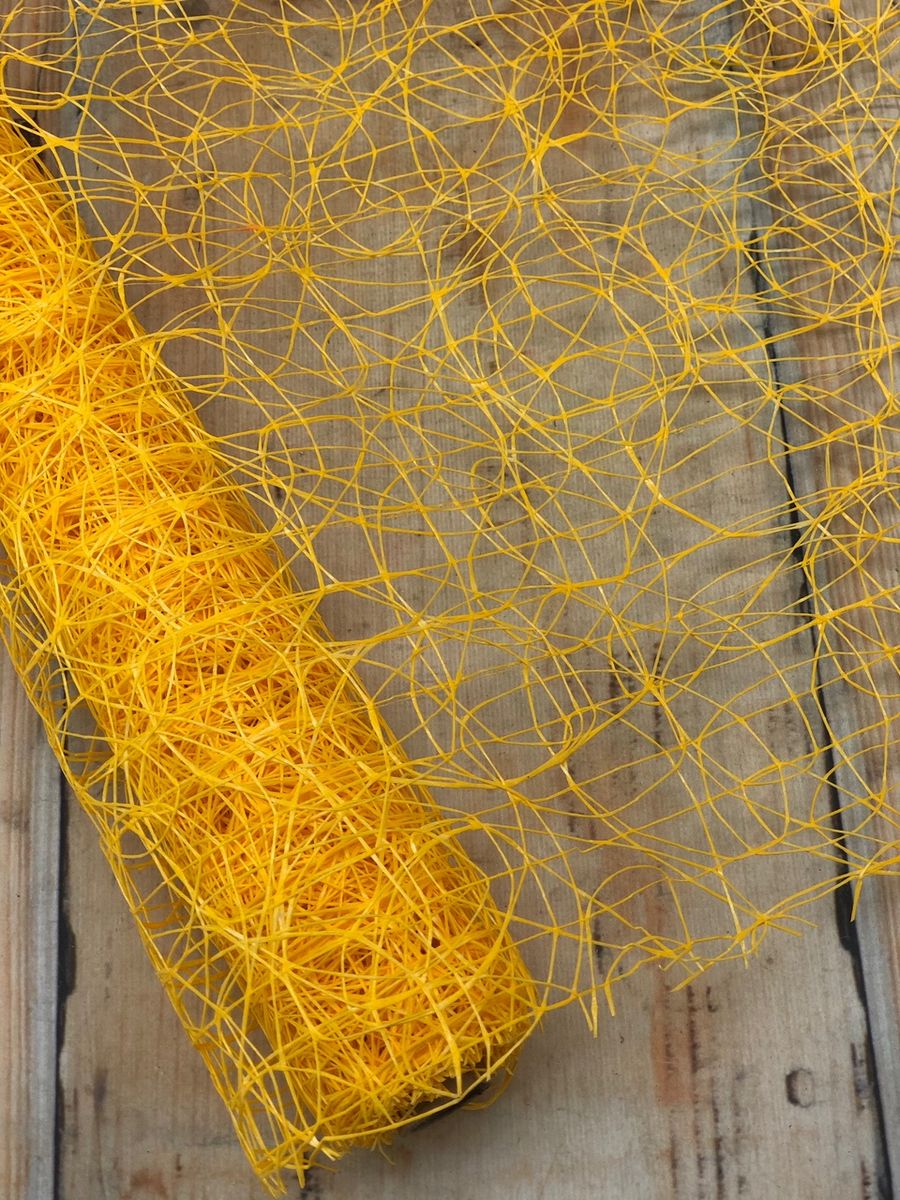 Сетка иск. сизаль 54cm/5y желтый  Интернет-магазин Feron Flower 